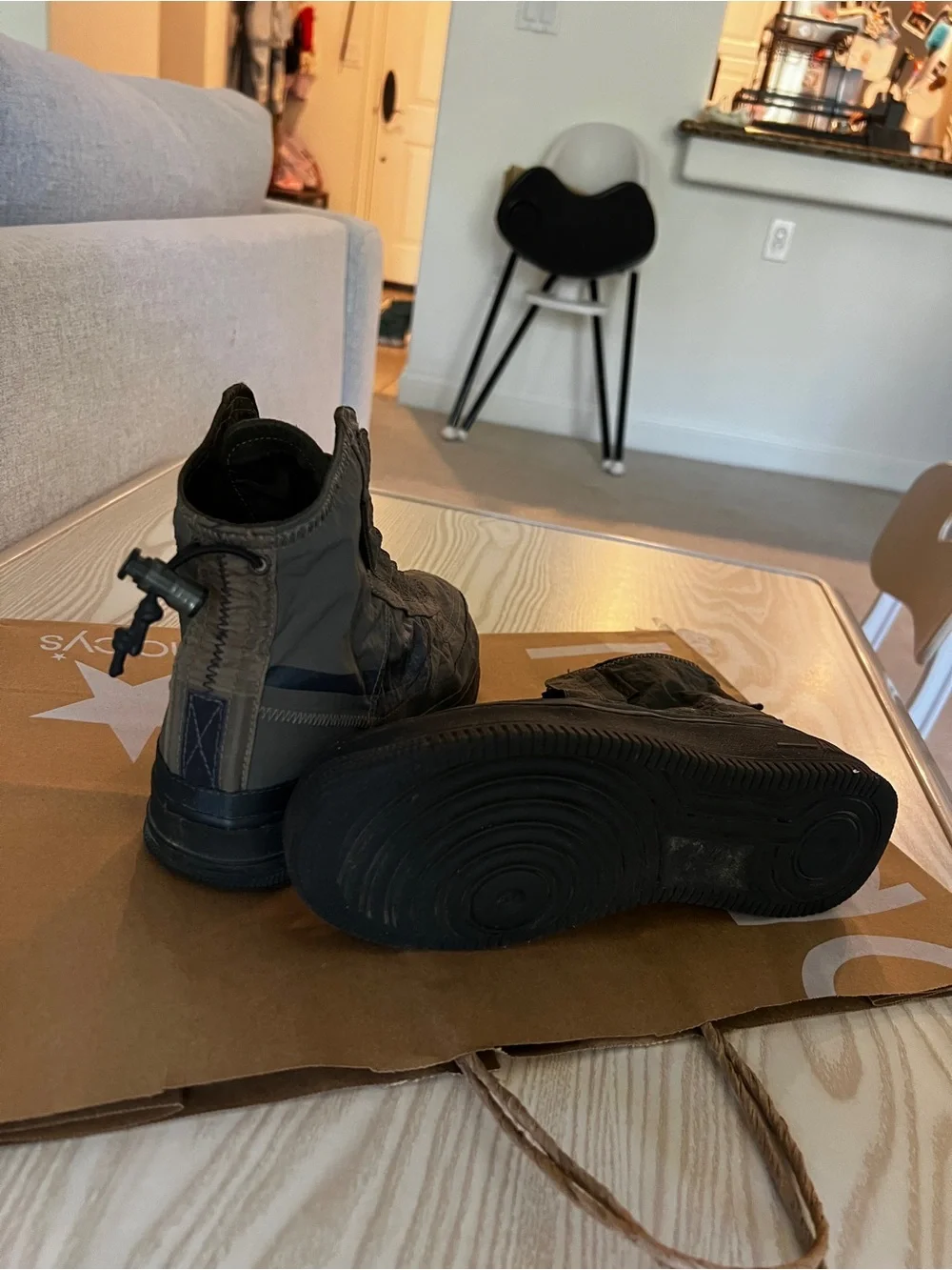 Nike Olive Green High-Top Sneaker Boot - water repellent
